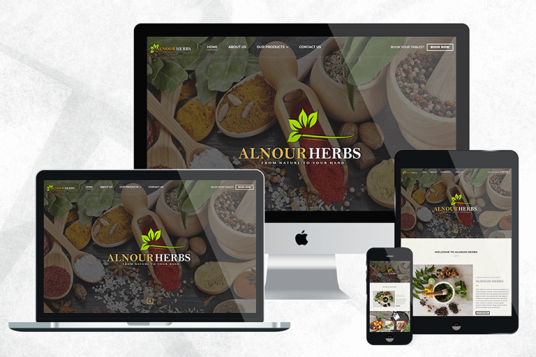 Axis Pro Solutions Portfolio | alnourherbs خدمات الشركة - شركة اكسس لحلول التجارة الالكترونية | شركة تصميم مواقع | تسويق إلكتروني | تحسين محركات البحث